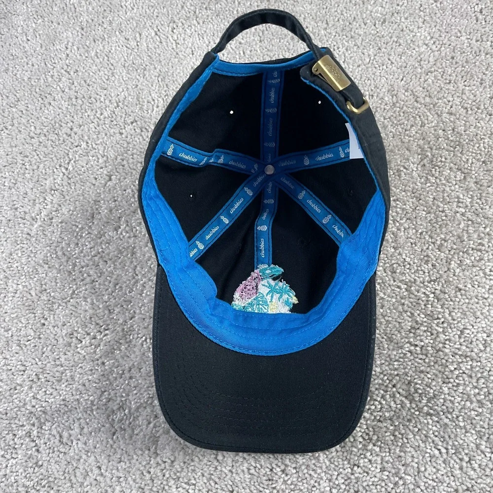 Chubbies Hat Cap Mens‎ Strapback Black Toucan Beach Tropical Embroidered Logo